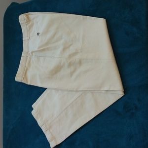 Like New Brooks Brothers Tan Cotton/Linen Hudson Fit Chinos 35 - 32